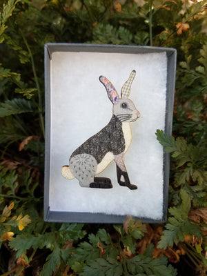 HARE SEW N SEW  BROOCH