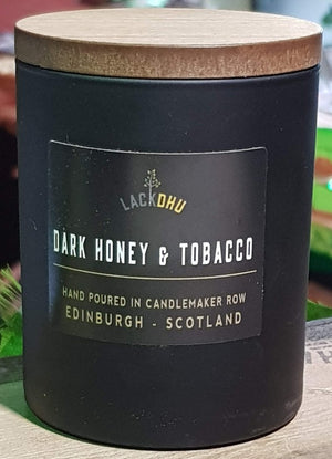 dark honey tobacco candle - Lackdhu - Candlemaker Row