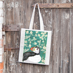 PUFFIN WILD WOOD TOTE BAG