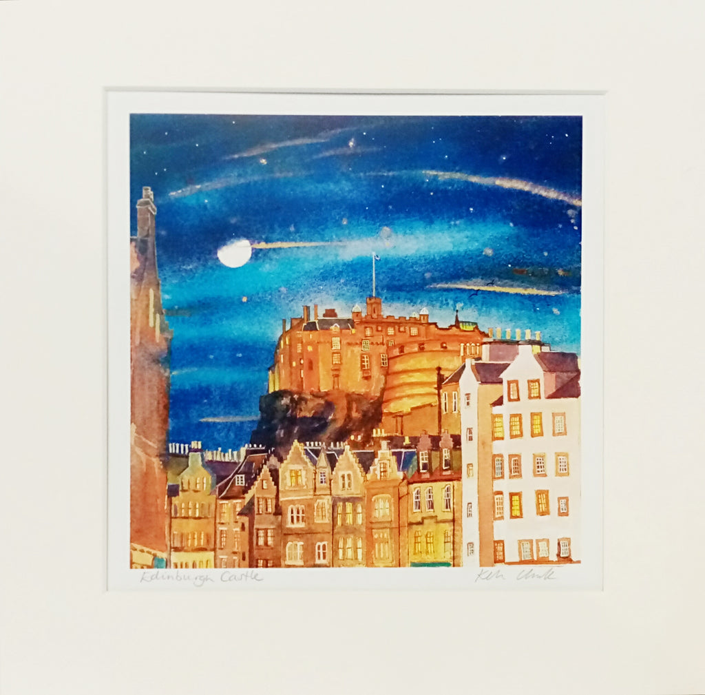 EDINBURGH CASTLE FROM GRASSMARKET - Keli Clark