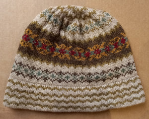 OLD SHETLAND BEANIE HAT - LATHER by HEATHER KNITS