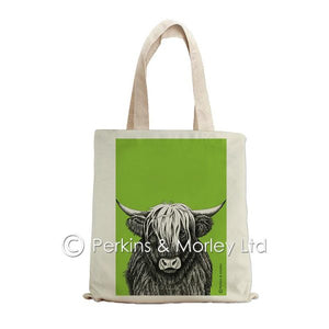 HIGHLAND COW INK TOTE BAG