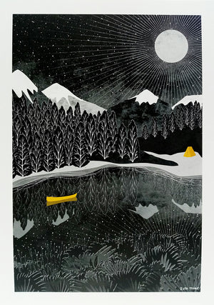 NIGHT PADDLE - Ruth Thorp Print