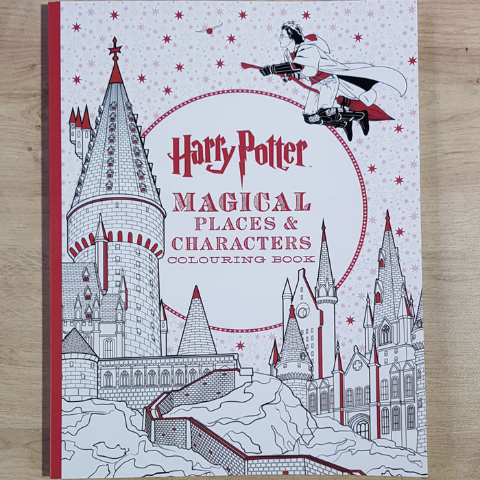 COLOURING BOOK - HARRY POTTER MAGICAL PLACES & CHARACTERS - Hogwarts - Hogsmeade to Diagon Alley - Original Books